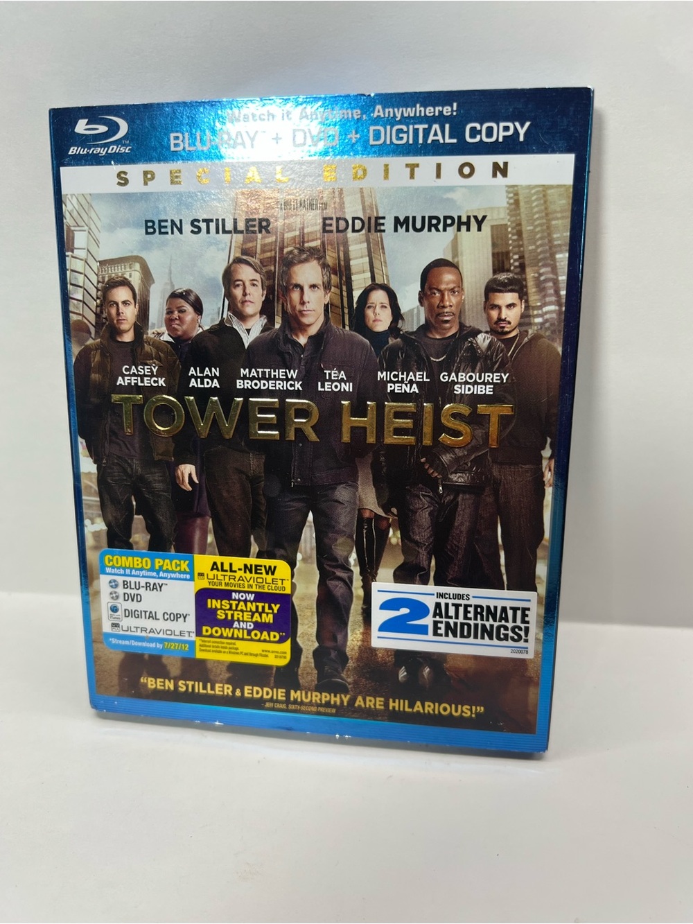 Tower Heist (Blu-ray/DVD, 2012, 2-Disc Set, Special Edition Includes Slipcover